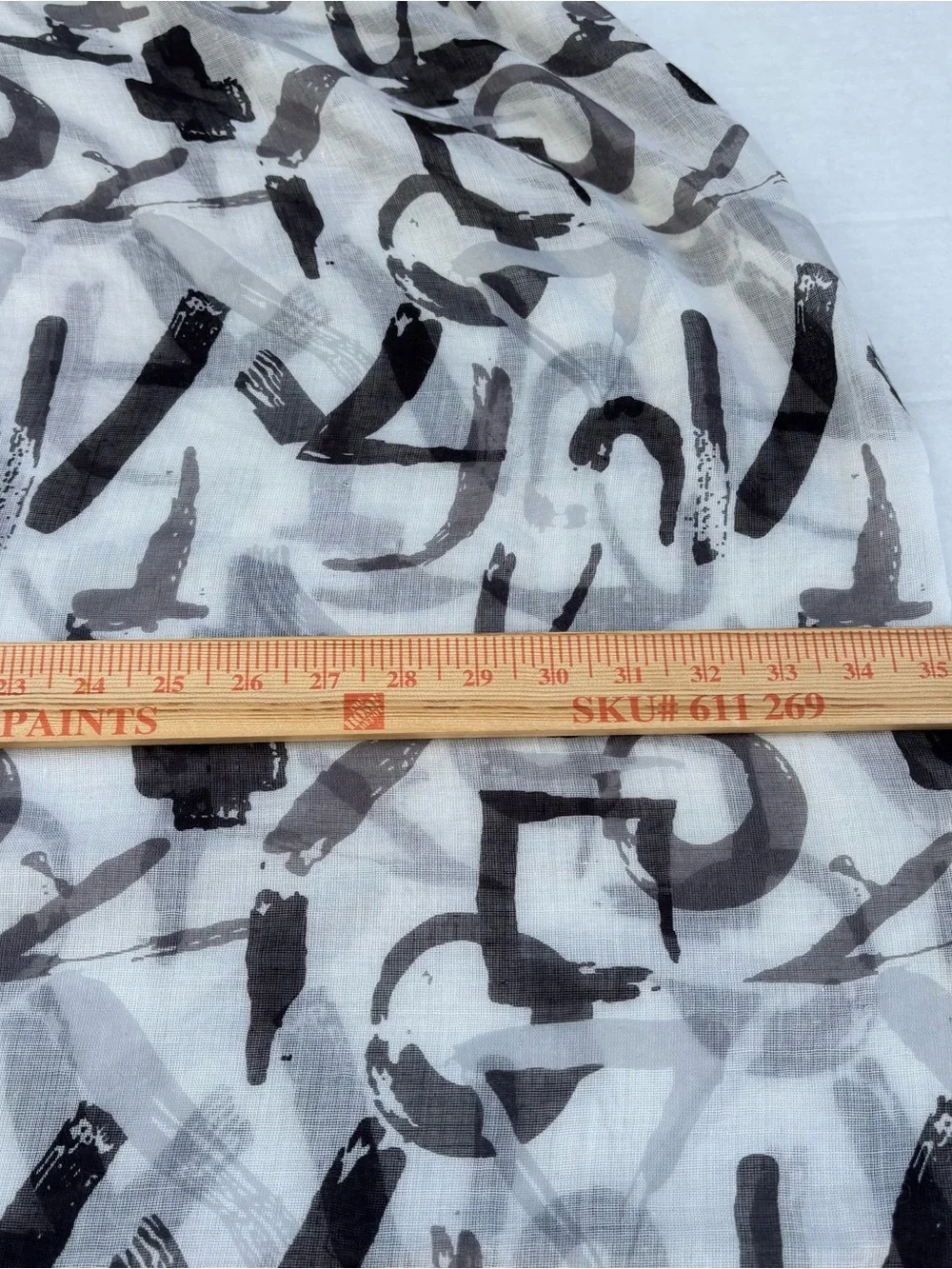 Apt 9 Infinity Scarf Black & White Symbols Cross